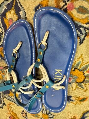 Blue Women’s Rope Strap Sandals